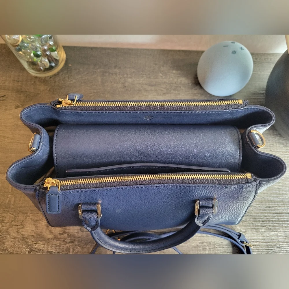 MCM Blue saffiano leather 2way bag - Picture 3 of 12